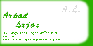 arpad lajos business card